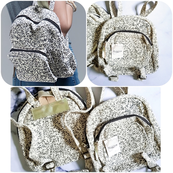 NWT Handmade Boho Backpack in Dark Grey - Picture 2 of 13